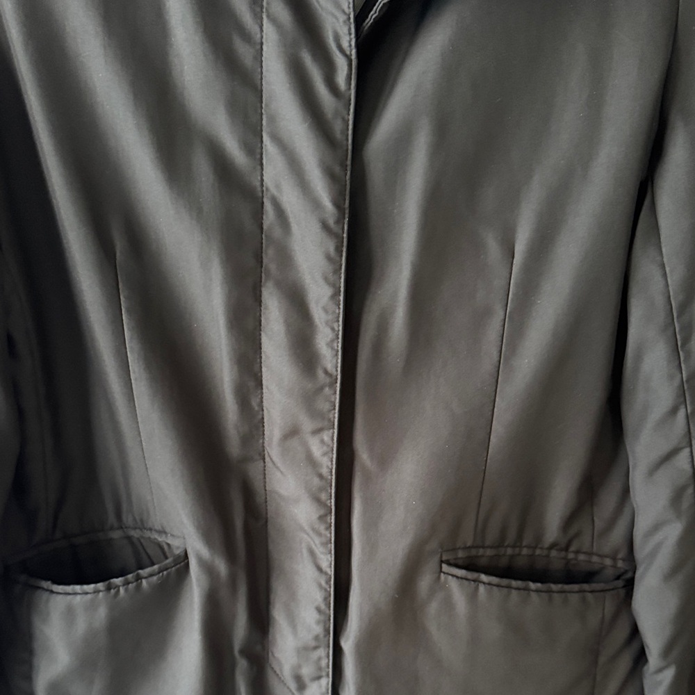 LONDON FOG Manhattan Women's Black Lined Trench Coat - Picture 2 of 14